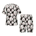 thumbnail image 1 of Balery Cute Baseball Conjunto de Pijama Infantil de Manga Corta con Estampado – Ropa de Dormir de Algodón Suave-4X-Large, 1 of 6