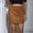 Khaki, variant on Lolmot Faux Suede Womens Mini Skirts Fall Fashion Ruched Wrap Pencil Skirt High Waist Bodycon Skirts Western Y2K Business Outfits