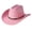 Pink, variant on Windproof Western Cap with PU Hat Belt and Wide Brims Design for Enhancing Sun Protections in Outdoor Activity Essential