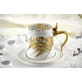 thumbnail image 4 of Tea Cup Style Closed Incense Bakhoor Burner - White, 4 of 6