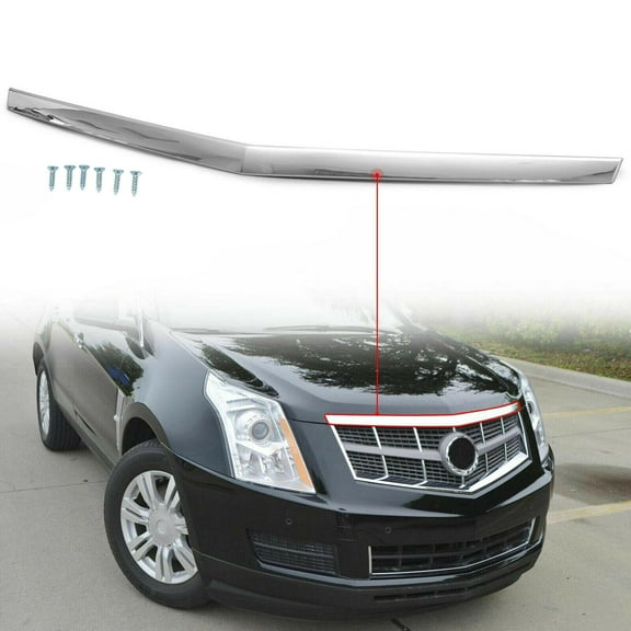 Kojem Hood Molding Trim Fits for 2010-2016 Cadillac SRX Chrome # 22774203 GM12351202011 2012 2013 2014 2015 for Base Luxury Performance Premium
