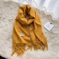 thumbnail image 1 of Bufanda gruesa de Cachemira para mujer, chal de cuello y cabeza, cálido, Pashmina, Bandana con borlas, invierno, 2023 Fivean unisex, 1 of 2