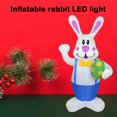 thumbnail image 4 of Decoración inflable de Pascua, 6 pies, inflable, de Pascua, LED incorporados, conejo inflable, modelo de huevos para fiestas al , p yotijar Conejito de Pascua inflable, 4 of 7