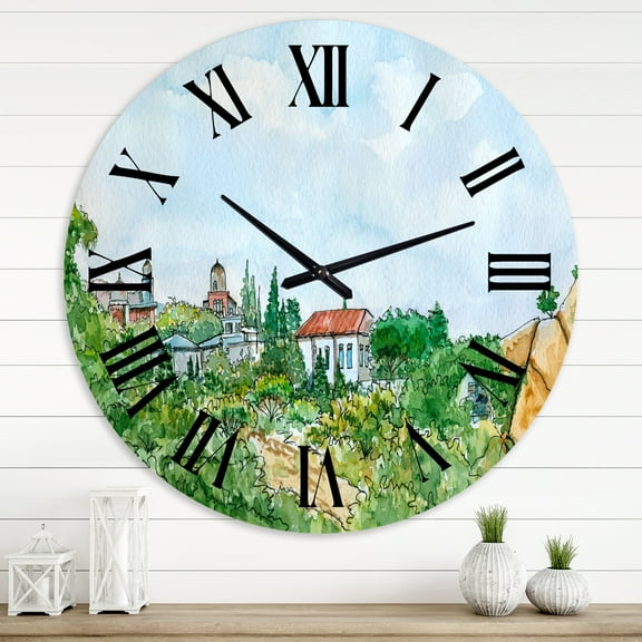 Designart 1 in Quartz Traditional Wall Clock