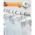 thumbnail image 4 of Coastal Shower Curtain Set ，Waterproof Fabric Shower Curtains Thanksgiving Pumpkin Starfish Shells Blue Letter Shower Curtains for Bathroom,Bathroom Decor 72"x96", 4 of 7