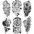 thumbnail image 2 of Etiqueta Engomada Del Tatuaje Temporal 6pcs tatuajes pegatinas extraíble animal tatuaje temporal impermeable para la piel del cuerpo Likrtyny Libre de BPA, 2 of 4