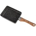thumbnail image 1 of GTB Non-stick Omelette Pan, Aluminum Portable Square Griddle Poached Eggs Compact Kitchen Stove, 1 of 5