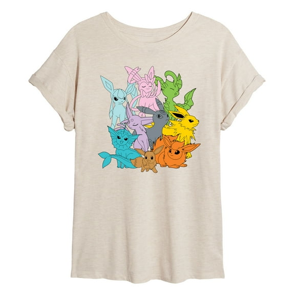 Pokémon - Eevolutions Solid Color - Women's Oversized T-Shirt