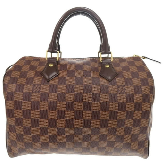 Pre-Owned Louis Vuitton Speedy 30 Damier Ebene N41364 Brown Handbag 0029 LOUIS VUITTON (Good)