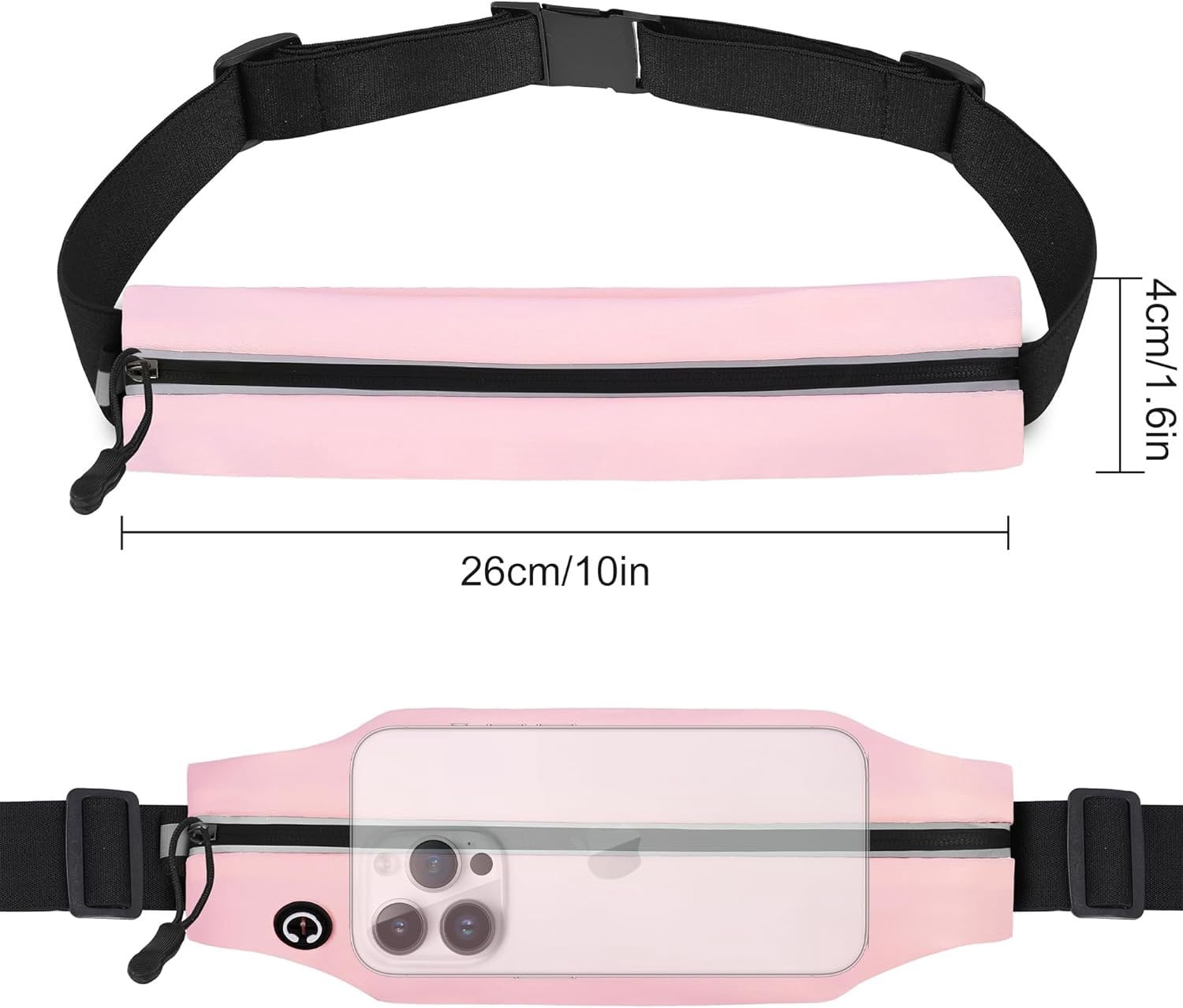 Running Belt Fanny Pack for Men and Women Slim Running Bag Phone Holder Runner  Belt Running Essentials Workout Fitness Light