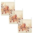 thumbnail image 7 of SKYSONIC 3 PCS Colorful Fall Leaves Baby Muslin Washcloths, Pumpkins Thanksgiving Face Towel Burp Cloths Ultra Soft Absorbent Cotton Bath Wipes Towels for Newborn Boys Girls, 7 of 7