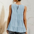 thumbnail image 7 of XWSHYW Women's Round Neck Sleeveless Splice Loose Casual Large Tank Top, Sizes S-2XL, 7 of 7