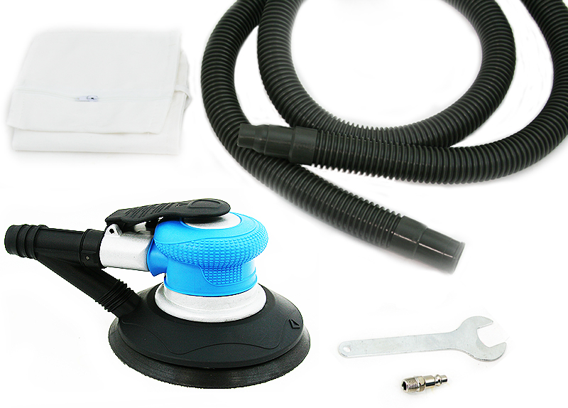 6" Self Vaccum Air Orbital Palm Sander Auto Tool