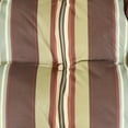 thumbnail image 6 of Sunnydaze Set of 2 Polyester Tufted Large Round Floor Cushions - Chocolate Stripes, 6 of 7