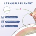 thumbnail image 4 of Filamento para impresora 3D FXAAGFH Rainbow 3D PLA 1.75 mm 1 kg, 4 of 6