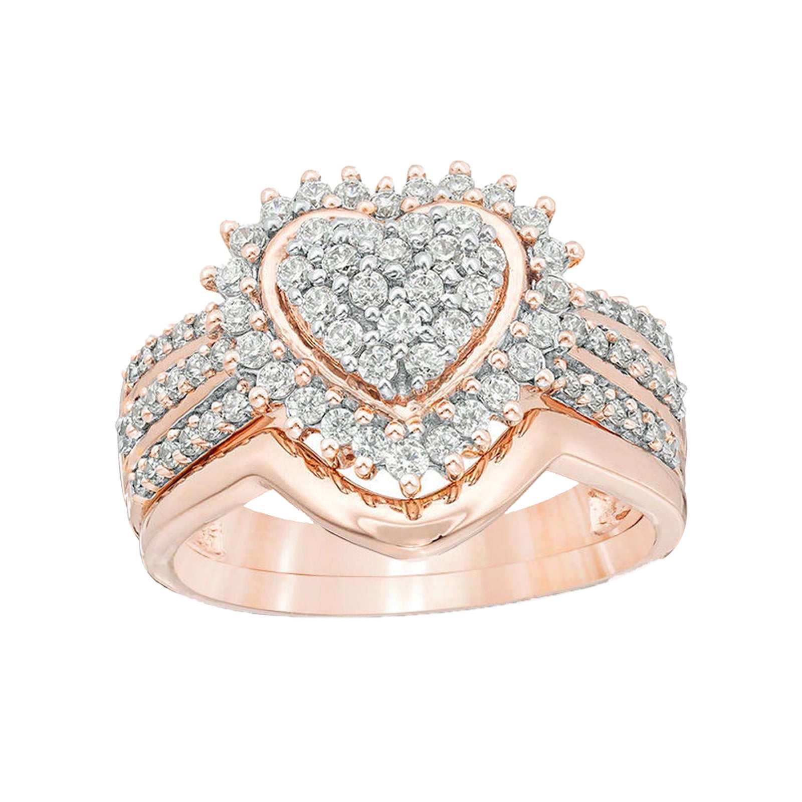 Clearance Jewelry Under $5 VerPetridure Ladies Wedding Gold Diamond ...