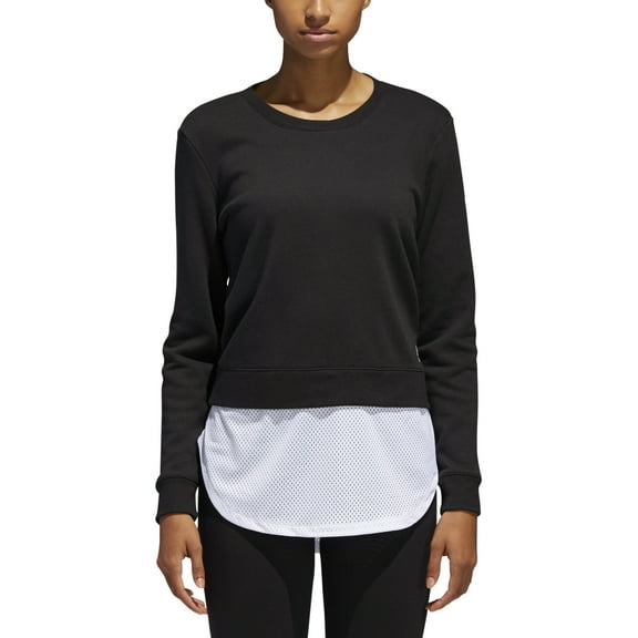 adidas Women's Athletics Layer Sweatshirt Black, Medium