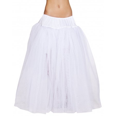 Adult Full Length White Petticoat by Roma 4554, One Size - Walmart.com