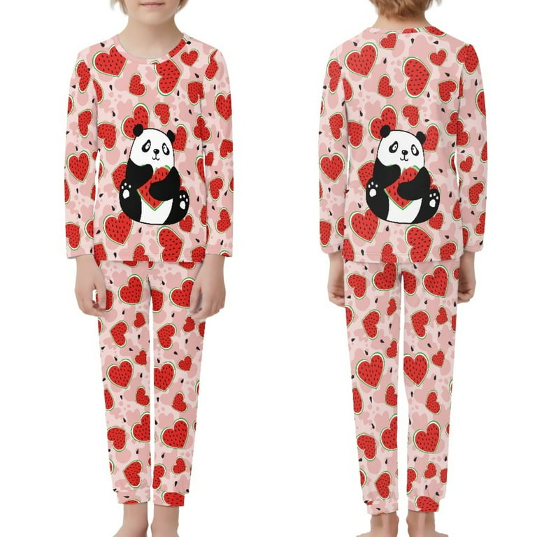 Panda Pajamas Girls Pajama Sets Size 16 Shein Black White Panda