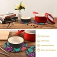 thumbnail image 6 of Easter Eggs Leaf Table Trivets for Hot Dishes Round Trivet Mat 2PCS Kitchen Potholders Heat Resistant Pot Holder for Bowl Teapot Home Decor Gifts, 6 of 7