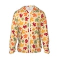 thumbnail image 1 of Balery Autumn Maple Leaves Sudadera ligera de manga larga con capucha y protección solar UPF 50+ para hombre y mujer, ideal para pesca y running-X-Large, 1 of 7