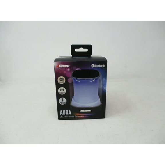 2Boom Aura LED Bluetooth Color Changing Wireless Portable Speaker