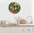 thumbnail image 2 of Eveokoki Birds Sitting Branch Near Birdhouse Wooden Round Wall Clock,10-Inch Silent Non-Ticking Decorative Clock for Living Room, Bedroom, Kitchen, Office, Farmhouse & Modern Home Decor, 2 of 4