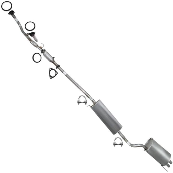 Northeastern Exhaust Front Y-Pipe, Catalytic Converter, Front & Rear Muffler Assembly Fits 2003-2004 Honda Pilot 3.5L - Direct Fit EPA-Approved | Stainless Steel Complete System
