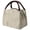 Khaki, variant on HKUKY Insulated Lunch Bag for Women Men Striped Oxford Fabric Leakproof Heat Retention Portable Lunch Box for Office Picnic Travel, Red