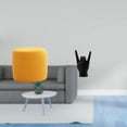 thumbnail image 2 of Taburete otomano cilíndrico creativo con escultura de gesto de mano para decoración de oficina, dormitorio, habitación infantil, apartamento y restaur, 2 of 8