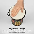 thumbnail image 2 of Percussion Instrument,Inch African Outdoor Outdoor Pattern Drum African 4 Percussion Drum Portable African Drum Percussion Musical Drum Percussion 4 Portable 4 Inch Percussion Portable Hand Drum, 2 of 5