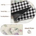 thumbnail image 2 of Easter Kitchen Runner Rug 2.7x5 Washable Runners for Hallway Non Slip Spring Farmhouse Bunny Eggs Flower Black Plaid Large Area Rug Indoor Floor Carpet for Bathroom Laundry Entryway Bedroom, 2 of 8