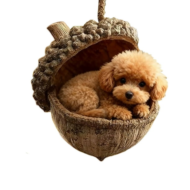 Adorno navideño de animales del bosque para árbol | Decoración de criaturas del bosque | Decoración navideña colgante para árbol, corona, guirnalda o centro de mesa | Detalle festivo para el hogar