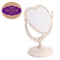 thumbnail image 4 of Miangastore 1pc Heart Shaped Vanity Mirror Tabletop Double Sided Mirror Rotatable Vanity Mirror Desk Mirror, 4 of 9