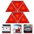 thumbnail image 4 of 6pcs Vehicle Triangle Reflectors Safety Sign Slow Moving Triangle Warning Signs, 4 of 4