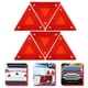 thumbnail image 4 of 6 reflectores triangulares para vehículos, señales de seguridad, señales de advertencia triangulares de movimiento lento, 4 of 5