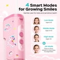 thumbnail image 2 of 40 children's portable water flosser: 4 gentle modes suitable for children over 6 years old, braces and sensitive teeth - comes with stickers, 4 storable nozzles, mini compact, suitable for home, sch, 2 of 4