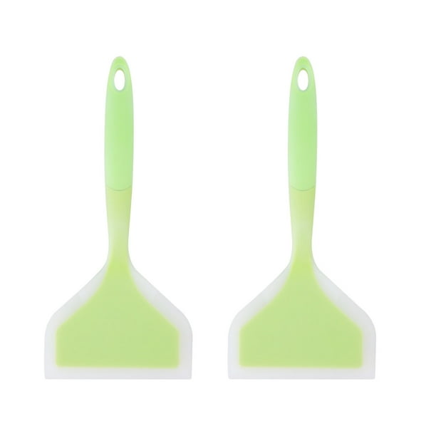 2 espátulas de silicona antiadherentes para cocinar en sartén, resistentes a altas temperaturas, utensilios de cocina
