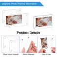 thumbnail image 3 of Uxcell 4Pcs Acrylic Fridge Magnetic Picture Frame, 2.4 x 3.5 inch Photo Frames, 3 of 7