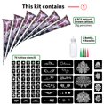 thumbnail image 2 of Kit de tatuaje temporal Brighting Henna con 84 plantillas y 6 conos, 2 of 7