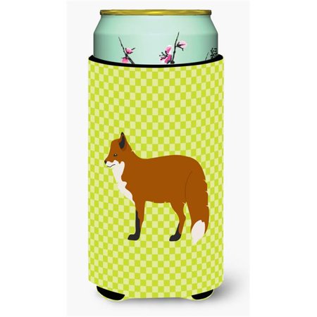 

Carolines Treasures BB7702TBC Red Fox Green Tall Boy Beverage Insulator Hugger