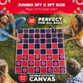 thumbnail image 5 of Swooc Games® - 2-in-1 Giant Vintage Checkers & Tic Tac Toe Game W/ Mat (3ft x 3ft) - 100% Machine-Washable Canvas - Giant Outdoor Games & Activities - Giant Games - Giant Board Game - Oversized Game, 5 of 7