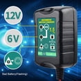 thumbnail image 2 of Cargador de batería Vemote 12V/6V para coche y moto, 2 of 7