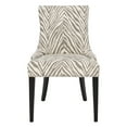 thumbnail image 2 of SAFAVIEH Becca 19''H Zebra Dining Chairs Ivory / Grey, 2 of 7