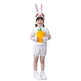 thumbnail image 4 of Easter Outfits for Girls Short Sleeve Top Shorts and Hats Set Dress up Party Outfit Kids Outfits Girls 8-9 Years, 4 of 4