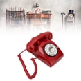 thumbnail image 3 of Teléfono fijo retro vintage Pomya Rotary Dia Red, 3 of 9
