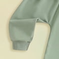 thumbnail image 6 of Splozh Toddler Baby Boy Fall Outfit Toddler Baby Boy Spring Clothes Long Sleeve Crewneck Pullover Sweatshirt Jogger Pants Set 2Pcs Green,12-18 Months, 6 of 6