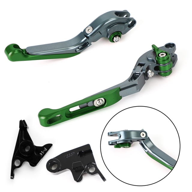 Levier d'Embrayage de Frein Réglable et Extensible pour Trident 2022 Bobber 17-19 Tiger 800 Vert