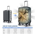 thumbnail image 6 of Lsque Vintage Compass Printed Luggage Cover, Travel Luggage Protector,Scratch and Dirt Resistant, Fits 18-32 Inch Luggage - X-Large, 6 of 9