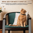 thumbnail image 4 of 4 Pcs Cat Nail File Scratcher Scratching Pad 11 x 15 Inches Cat Scratch Mat Sisal Fabric Couch Scratch Protector Wraps Around Post Table Leg to Trim pet Nails Protect Furniture, 4 of 6